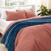 Washed Microfiber Duvet Cover & Sham Set - Bare Home