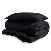 Washed Microfiber Duvet Cover & Sham Set - Bare Home