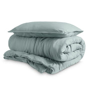Washed Microfiber Duvet Cover & Sham Set - Bare Home
