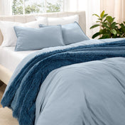 Washed Microfiber Duvet Cover & Sham Set - Bare Home