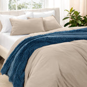 Washed Microfiber Duvet Cover & Sham Set - Bare Home