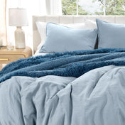 Washed Microfiber Duvet Cover & Sham Set - Bare Home