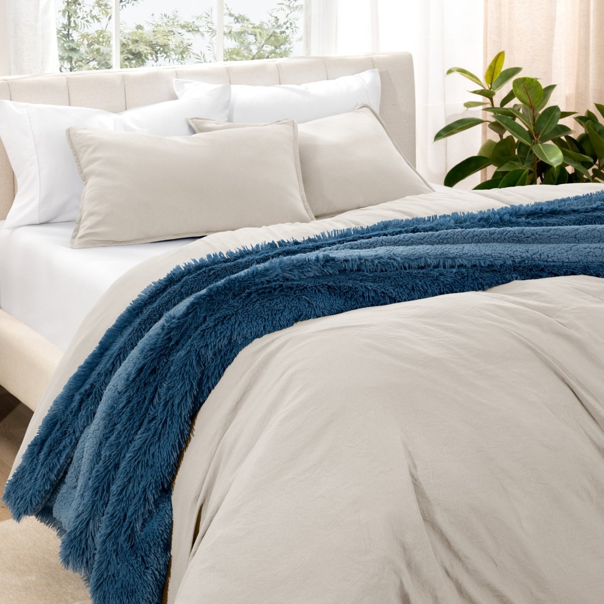 Washed Microfiber Duvet Cover & Sham Set - Bare Home