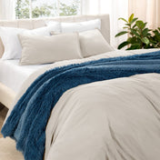 Washed Microfiber Duvet Cover & Sham Set - Bare Home