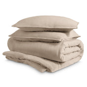 Washed Microfiber Duvet Cover & Sham Set - Bare Home