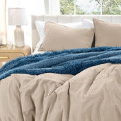 Washed Microfiber Duvet Cover & Sham Set - Bare Home