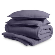 Washed Microfiber Duvet Cover & Sham Set - Bare Home