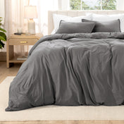 Washed Microfiber Duvet Cover & Sham Set - Bare Home