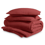 Washed Microfiber Duvet Cover & Sham Set - Bare Home