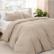 Washed Microfiber Duvet Cover & Sham Set - Bare Home
