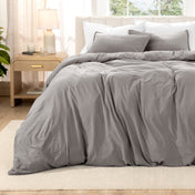 Washed Microfiber Duvet Cover & Sham Set - Bare Home