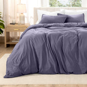 Washed Microfiber Duvet Cover & Sham Set - Bare Home