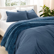 Washed Microfiber Duvet Cover & Sham Set - Bare Home