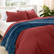 Washed Microfiber Duvet Cover & Sham Set - Bare Home