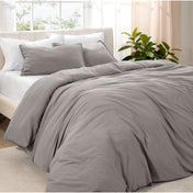 Washed Microfiber Duvet Cover & Sham Set - Bare Home