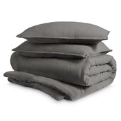 Washed Microfiber Duvet Cover & Sham Set - Bare Home