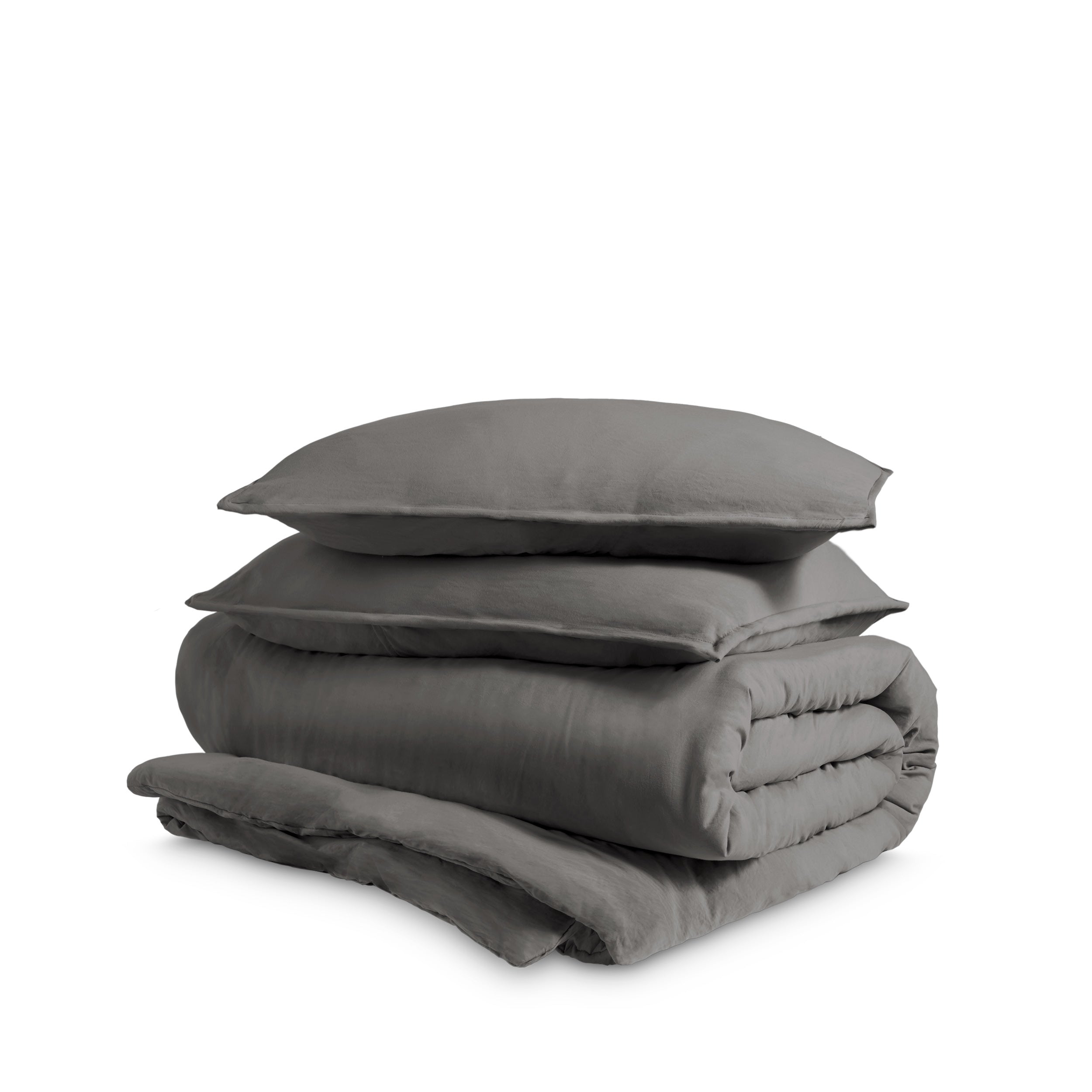 Washed Microfiber Duvet Cover & Sham Set - Bare Home