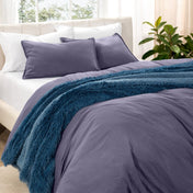 Washed Microfiber Duvet Cover & Sham Set - Bare Home