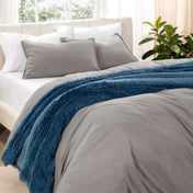 Washed Microfiber Duvet Cover & Sham Set - Bare Home
