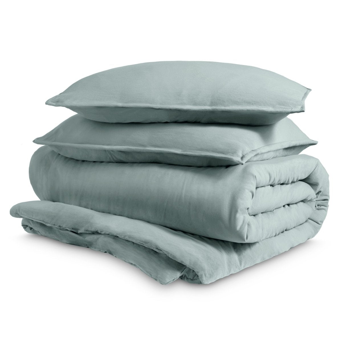 Washed Microfiber Duvet Cover & Sham Set - Bare Home