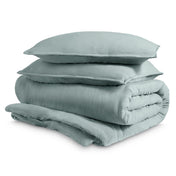 Washed Microfiber Duvet Cover & Sham Set - Bare Home