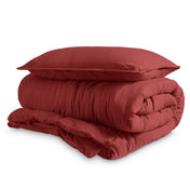 Washed Microfiber Duvet Cover & Sham Set - Bare Home