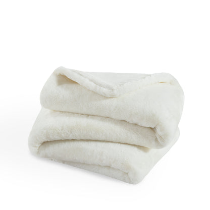 Faux Fur blanket folded loosely