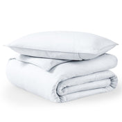 Duvet set neatly folded and piled