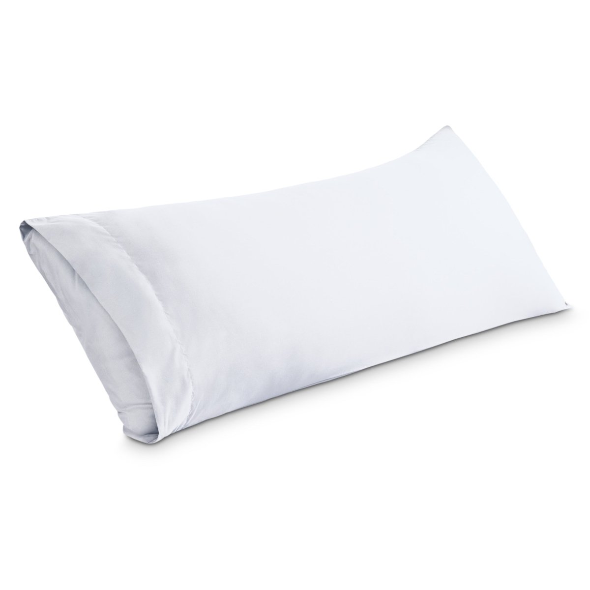 A microfiber body pillowcase on a pillow