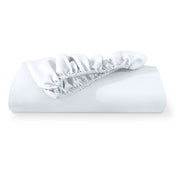 Microfiber fitted sheet folded