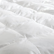 Close in view of the down comforter