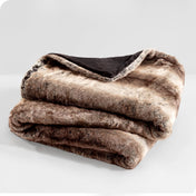 Faux Fur blanket folded loosely