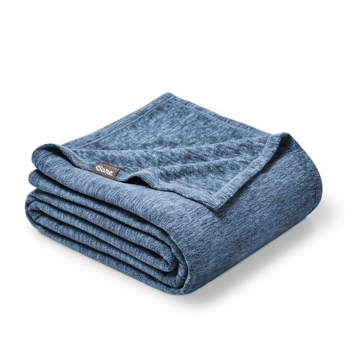 Close up of the edge on the polar fleece blanket