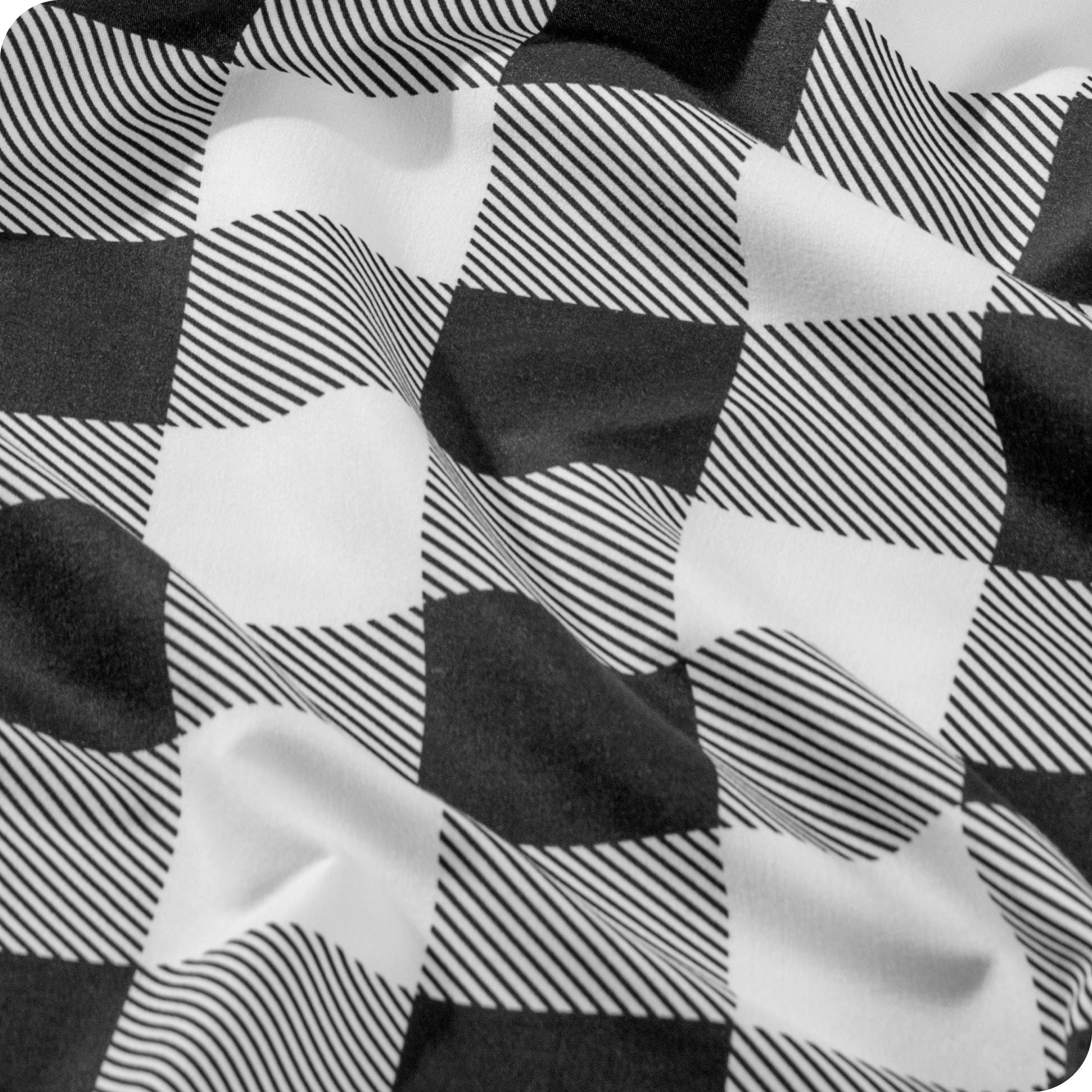 A close up view showing the pattern and texture of the microfiber sheet.