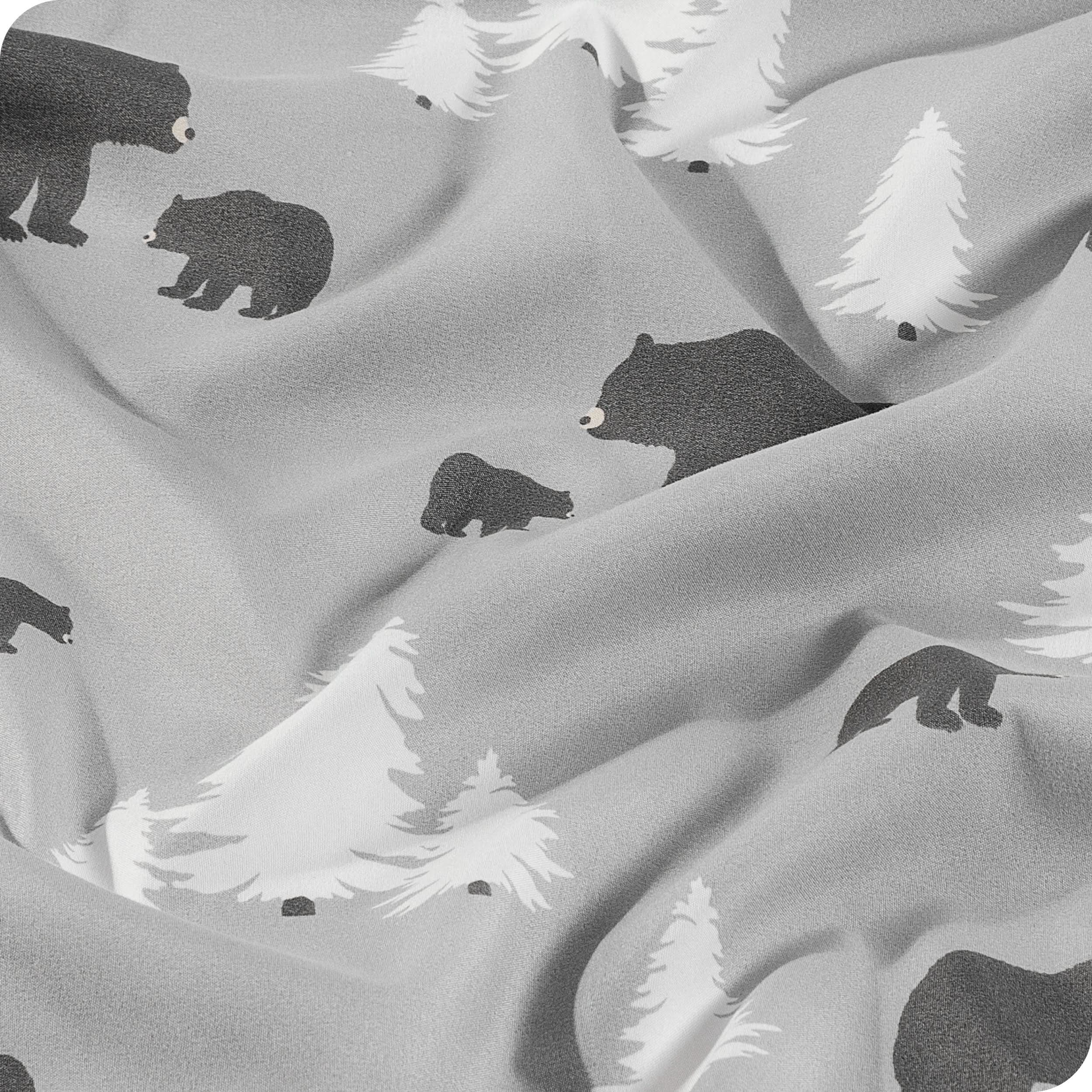 A close up view of our microfiber sheet showing the texture of the sheet and the pattern.