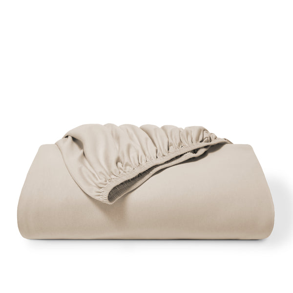 A sand fitted sheet folded