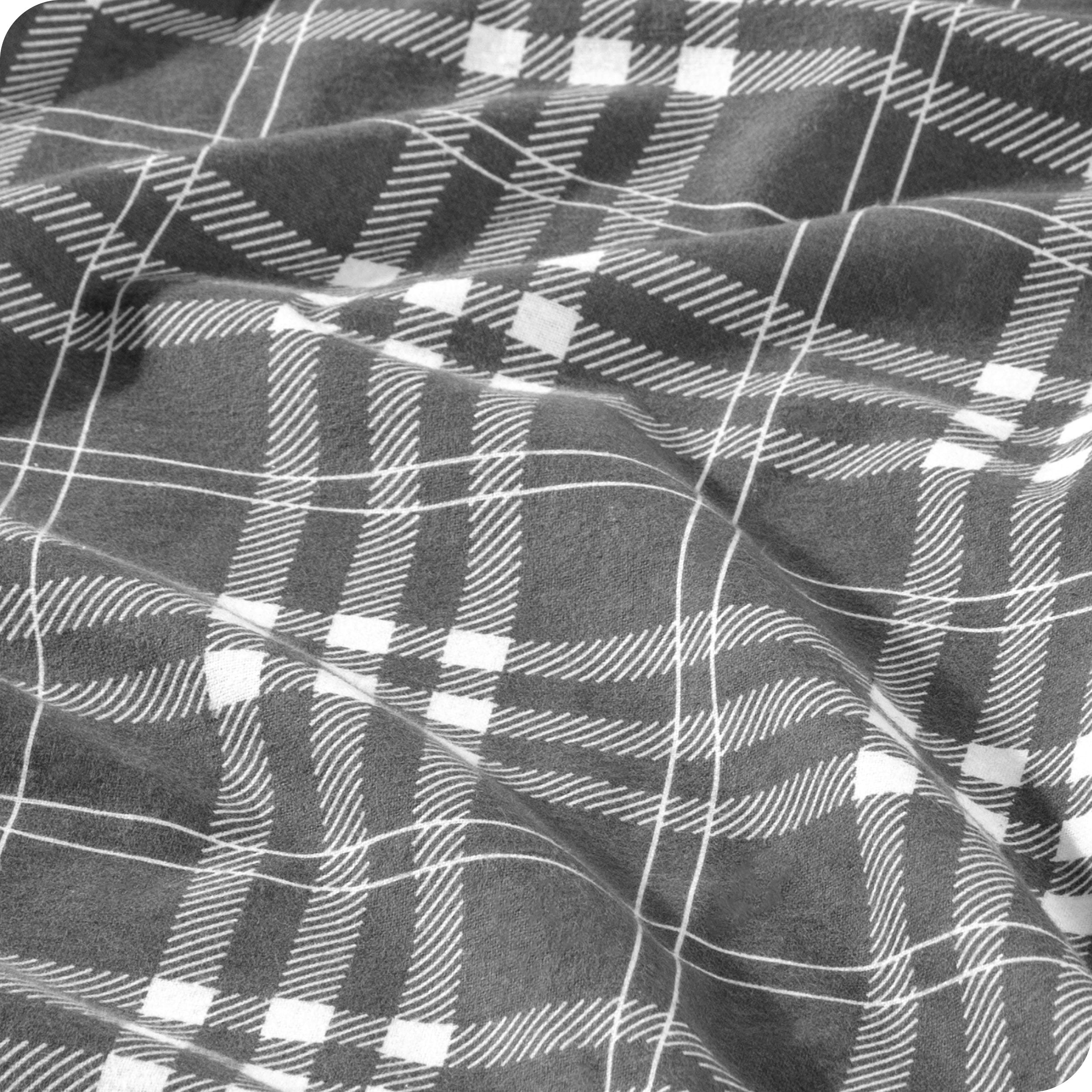 Close up of duvet cover fabric showing the soft texture