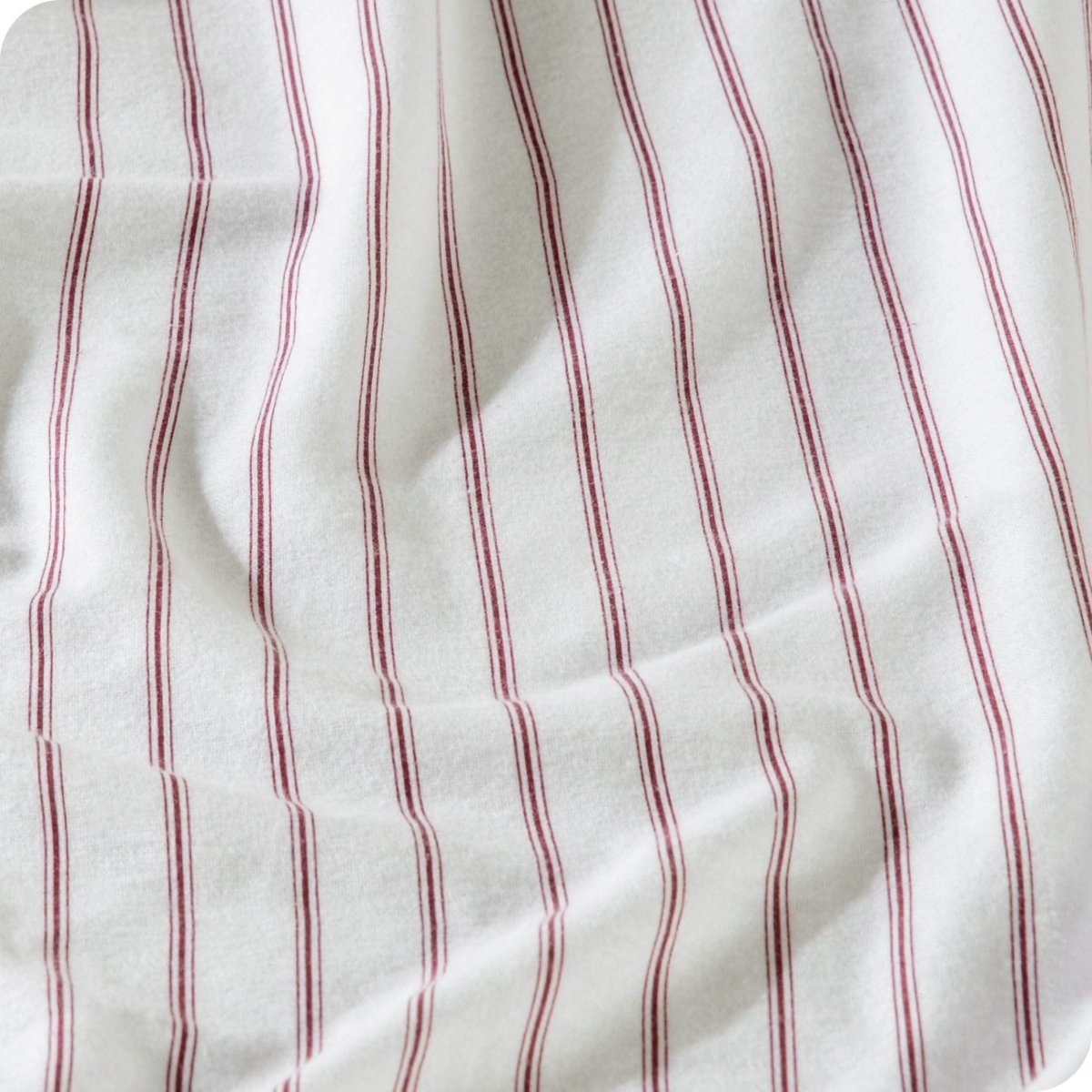 Close in view showing texture of sheet set fabric
