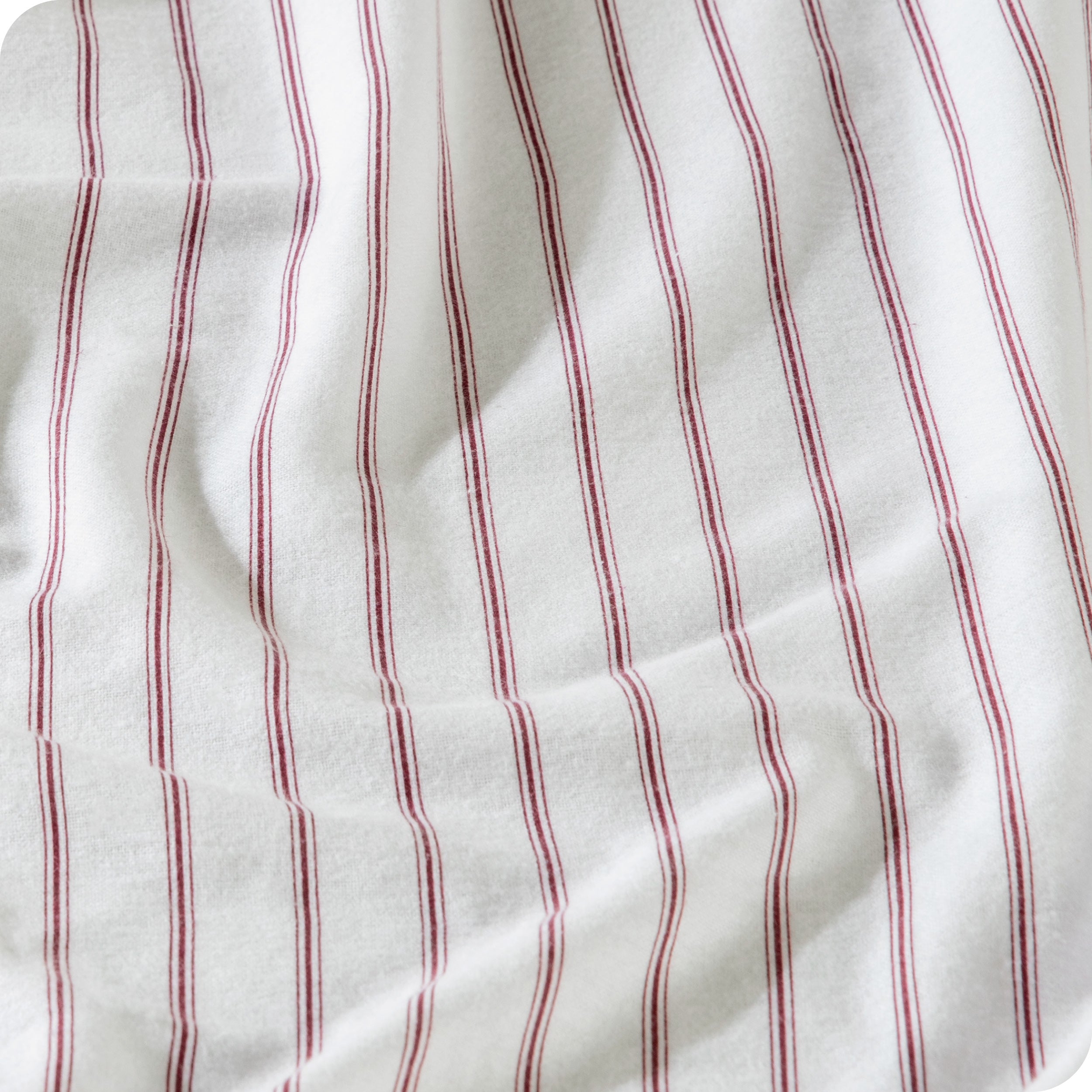 Close in view showing texture of sheet set fabric
