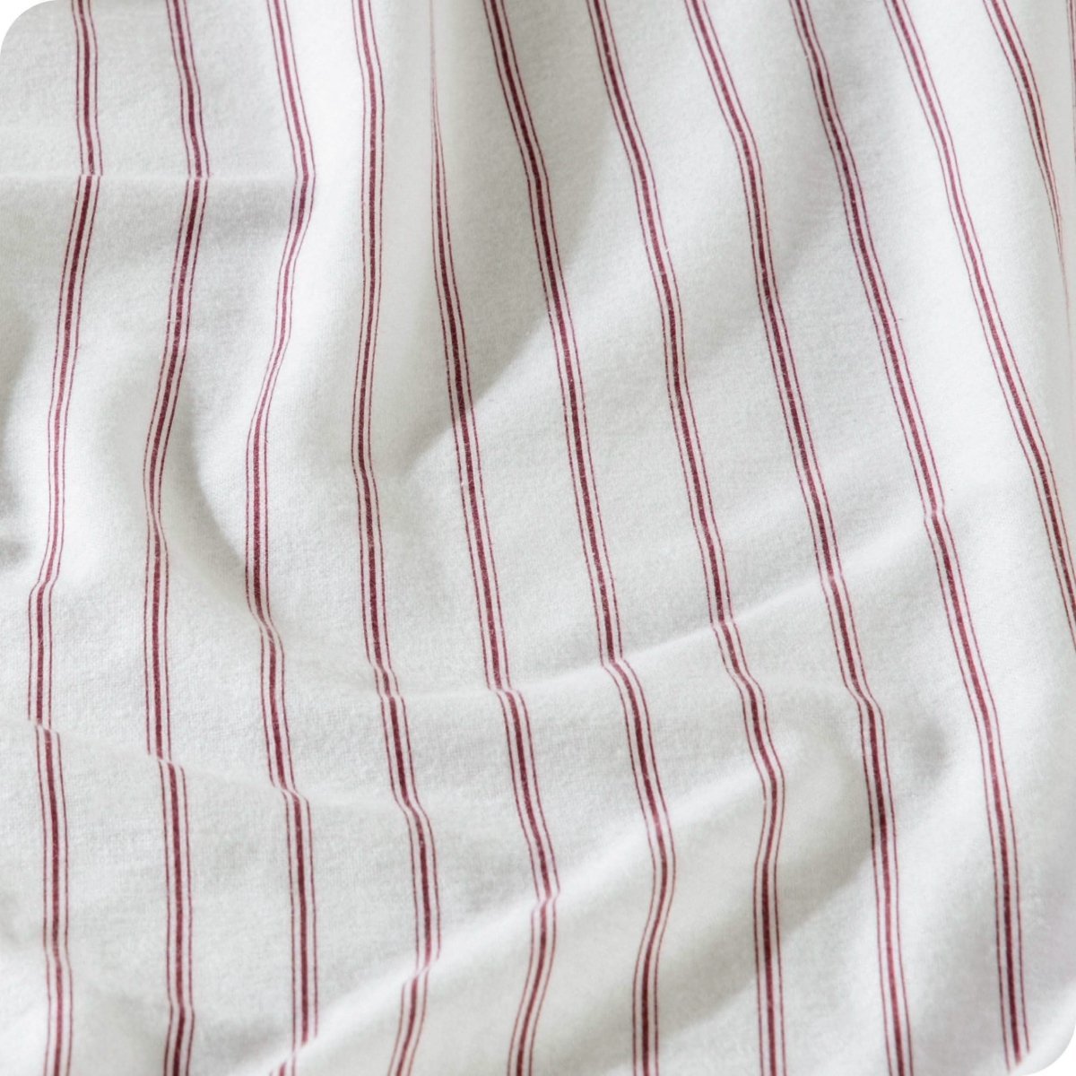 Close in view showing texture of sheet set fabric