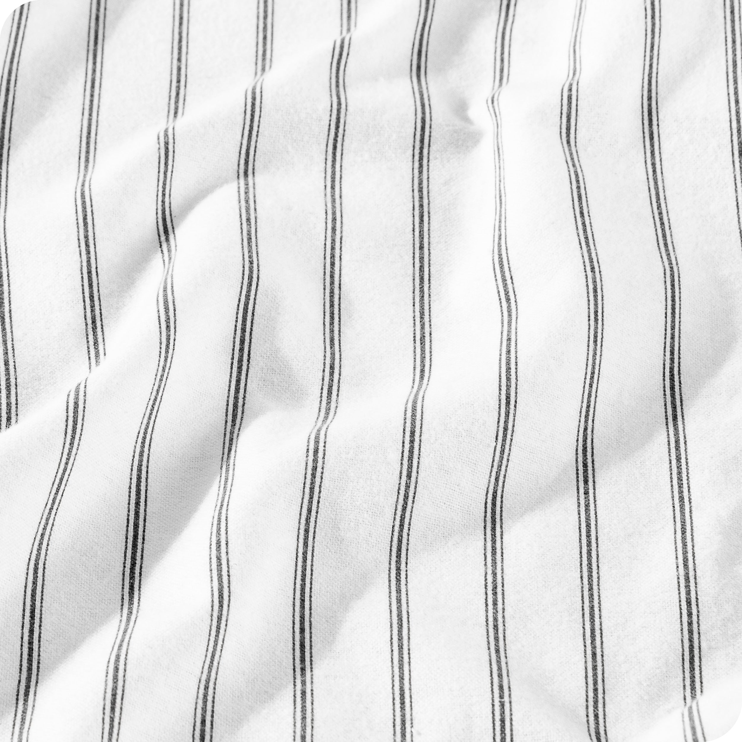Close in view showing texture of sheet set fabric