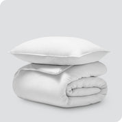 Duvet cover and sham stacked