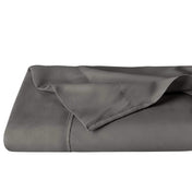 Grey microfiber flat sheet folded
