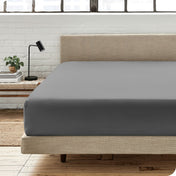 Modern bedroom with a fitted sheet which fits deep mattresses up to 15 inches