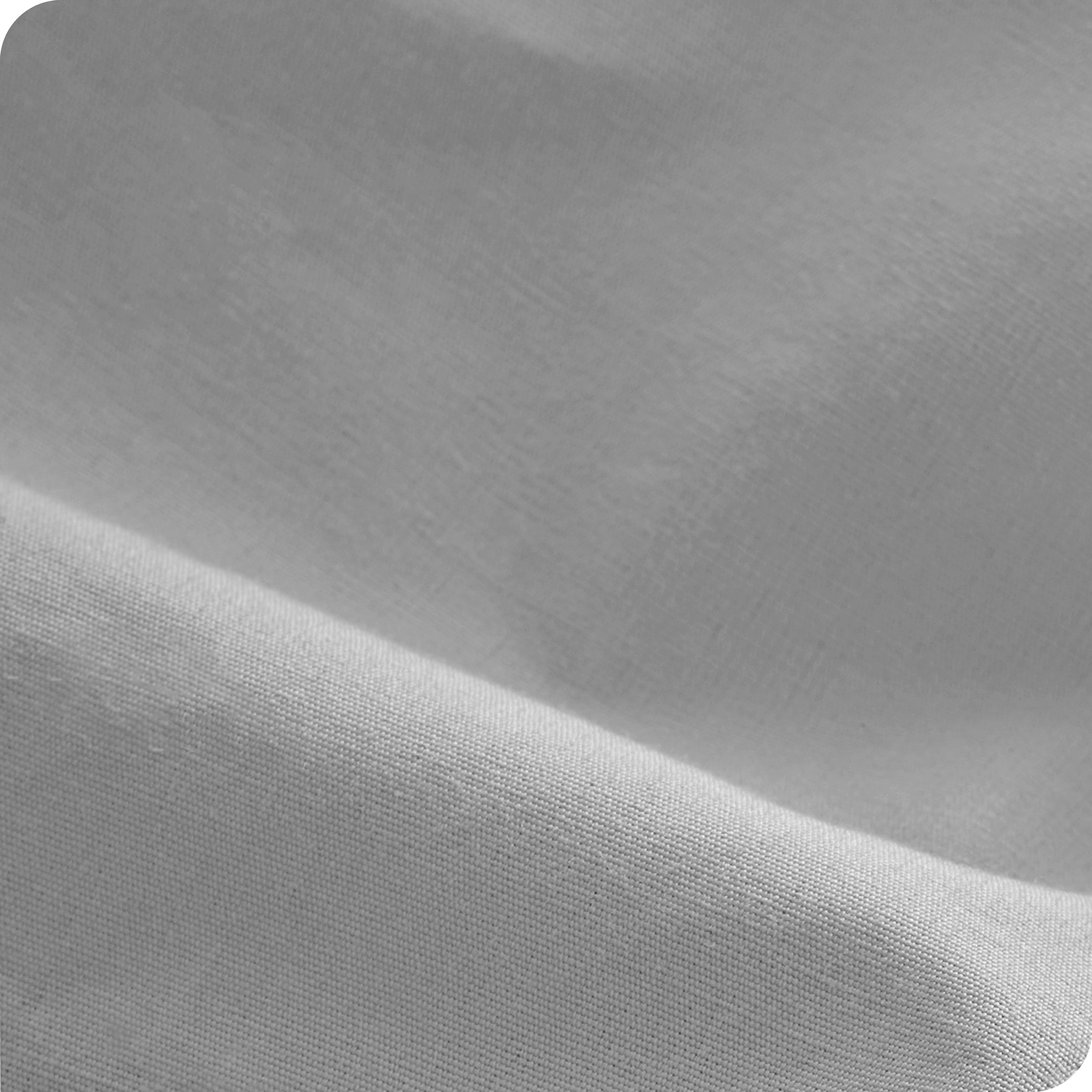 Close in view showing texture of organic cotton pillowcase fabric