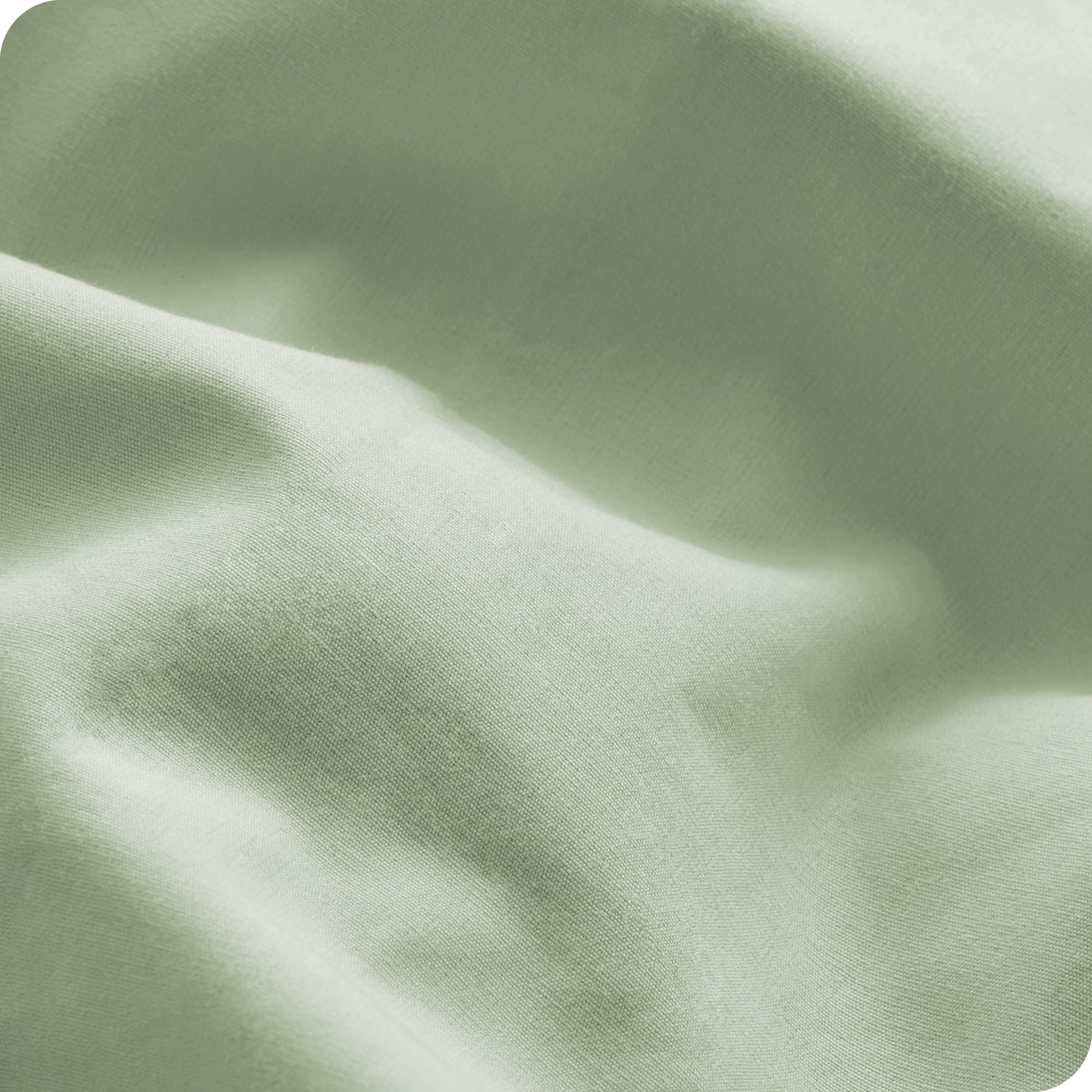 Close up showing the texture of a percale sheet